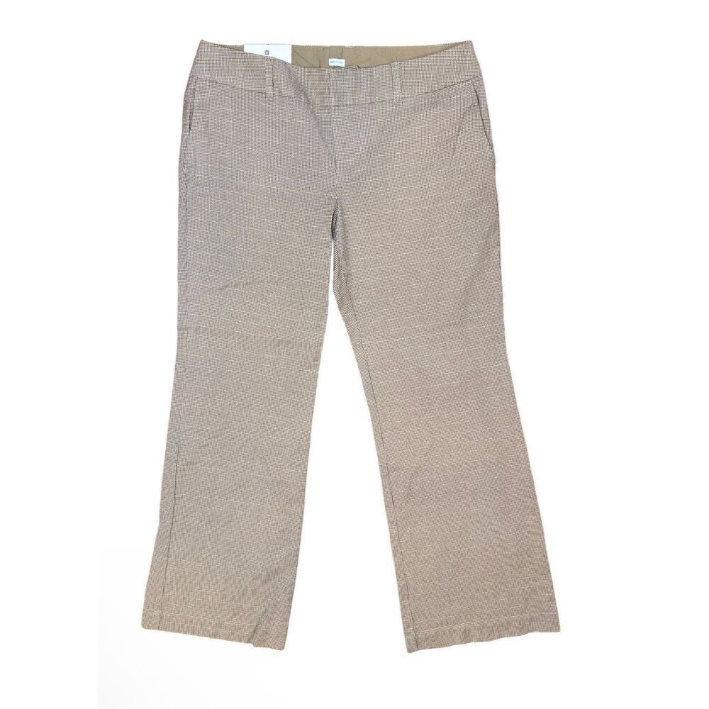 NWT Gap Modern Fit Chino Micro Houndstooth Sz. 12 Gap Stretch